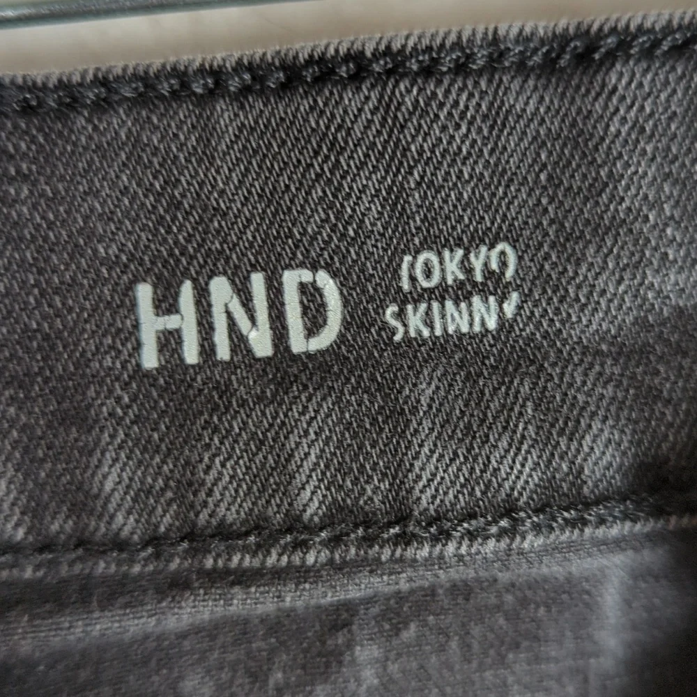 Warp + Weft Men's Black Flex Skinny‎ Denim Jeans 38 X 34